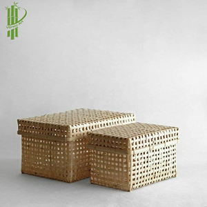 กล่องเก็บอาหารแห้งทำจากไม้ไผ่ในเวียดนาม - Product Image 1