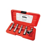Cosda Kit de 5 douilles pour bougies de préchauffage et bougies d'allumage 1/4'' avec joint universel pour réparation de véhicules Garantie 24 mois
