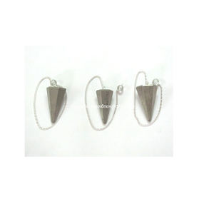 Pyrite Pendulums with chain - Product Image 1