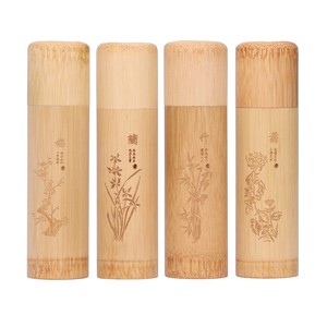 Bamboo tea tube storage box cheap price wholesale from Vietnam factory