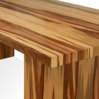 Table à manger rectangulaire en bois massif Ajax, design moderne, pour salle à manger, maison, hôtel, ensemble de table pour 2 personnes