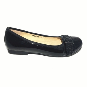 <span class=keywords><strong>Zapatos</strong></span> planos de piel auténtica para <span class=keywords><strong>mujer</strong></span>, calzado informal de tacón bajo, cómodos y transpirables, color negro, de alta calidad - Product Image 1