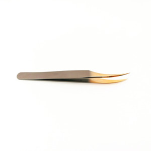 Nueva llegada: Pinzas de cejas premium de oro rosa con punta inclinada, pinzas para pestañas, set para uso femenino, kit para salón y hogar. - Product Image 5