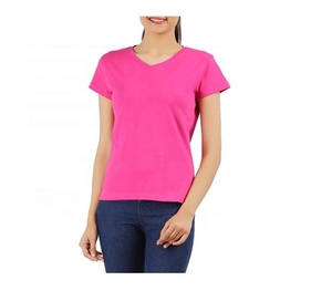 Camiseta de manga corta con cuello en V para mujer, estilo europeo y americano, para comercio exterior - Product Image 1