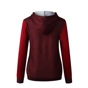 Sweat-shirt à capuche imprimé à manches longues pour femmes, avec poche, pour l'hiver - Product Image 3