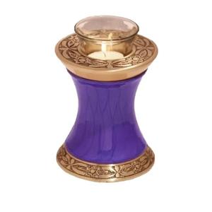 <b>Tea</b> Light Brass and Black Cremation <b>Urns</b> for Funeral Ashes Metal Brass/Aluminum - Product Image 2