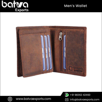 Dompet Lipat Pria Berkualitas Tinggi Vintage Elegan Kulit Asli Dapat Disesuaikan Lipatan Panjang Pendek Sangat Diminati Dilengkapi RFID Blocking