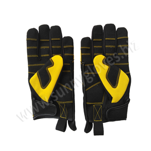 Best Sale High Performance <b>Hand</b> Protect Leather Mechanical Gloves 2019 - Product Image 5