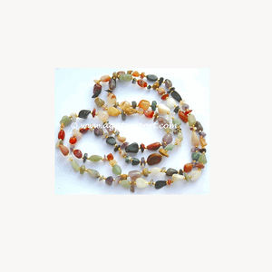 De primera calidad collar de ágata indio al por mayor de piedra de ágata collar - Product Image 4