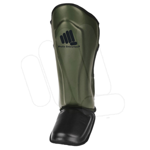 De calidad superior shin y empeine guardia de cuero genuino Kick Boxeo muay thai shin guardia - Product Image 2