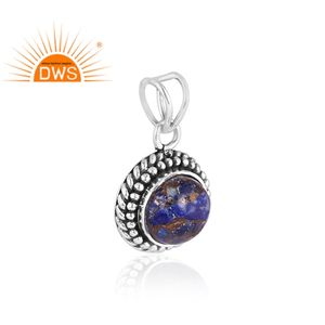 Colgante de GEMA de ópalo etíope de cobre Natural en forma de pera, colgante de plata de ley oxidada, collar, proveedor de joyería - Product Image 1