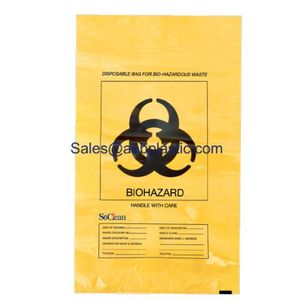 Sac autoclavable à risque biologique personnalisé sac poubelle sac à déchets PE-BD biodégradable - Product Image 2