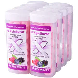 XyloBurst Zuckerfreie Beeren minze 60 ct. Glas (8er-Pack)