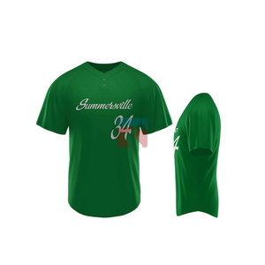 Custom <b>Mens</b> Baseball Uniform <b>Set</b> Sublimated Button Down Jersey <b>and</b> <b>Shorts</b> Quick Dry Teamwear - Product Image 6