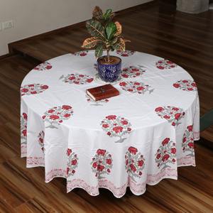 ผ้าคลุมโต๊ะแบบใช้แล้วทิ้งสำหรับ6ที่นั่งผ้าฝ้าย100% ทำด้วยมือ - Product Image 2