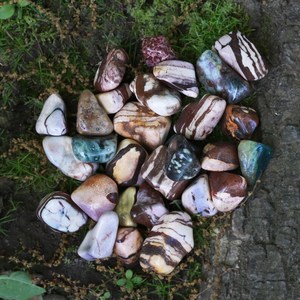 Piedras de cristal curativas de jaspe de mar, piedras de grava de cristal para regalos, Ágata Alfazal, gran oferta - Product Image 4