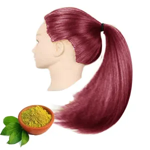 Di alta Qualità di Hennè Non-Perossido di Colore Dei Capelli Triple Raffinato Spostato Borgogna Produttore