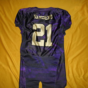 Best Quality Jersey <b>Men</b> Purple <b>Yellow</b> Quantity <b>Shirts</b> White Anti American Football Style Sportswear Wear - Product Image 1