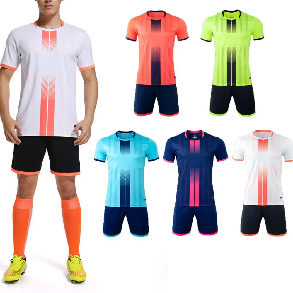 2022 Mới Nhất 100% Polyester Thăng Hoa Bóng Đá Jerseys Chất Lượng Tốt Nhất Giá Rẻ Bán Buôn Bóng Đá Áo Câu Lạc Bộ Đội Bóng Đá Trẻ Em Bộ Dụng Cụ