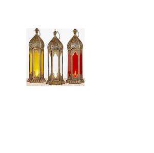 Vente chaude Marocain Antique Or Métal Lanterne Hexagonal Décoratif Bougeoir pour La Maison De Mariage Personnalisé Saint Valentin - Product Image 1