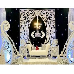 Wedding Decor Fiber Backdrop Panels & <b>Props</b> Elegant Wedding Decorative <b>Stage</b> Backdrop Panel Engagement Ceremony <b>Stage</b> Decor - Product Image 1