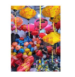 Linternas de seda de colores brillantes para decoración, linternas de seda plegables hechas a mano, Hoi An, luces en venta a granel, 99GD - Product Image 5