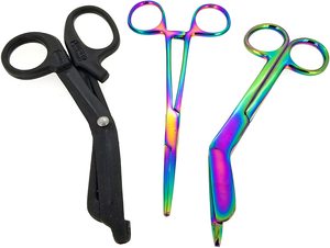 Neon Hồng Florua tráng chấn thương paramedic <span class=keywords><strong>EMT</strong></span> kéo kéo bền vững dụng cụ phẫu thuật cơ sở - Product Image 4