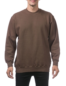 Sweat-shirt à manches longues pour hommes, pull-over décontracté à doublure polaire, col ras du cou - Product Image 1
