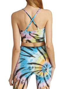 Servicio OEM Mujeres Nuevo diseño personalizado y color Último estilo Tie Dye Print Casual Wear Sports Bra - Product Image 5
