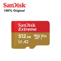 Carte mémoire Extreme de 256 Go, 190 Mo/s, V30 UHS-I, pour l'enregistrement vidéo 4K UHD