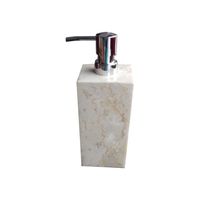 Distributeur de savon moderne autoportant en marbre avec fonction de trempage et égouttoir pour villa - Offre Spéciale