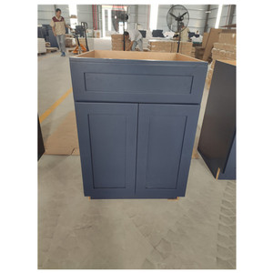 Gabinetes de cocina listos para montar, respetuosos con el medio ambiente, laca de Vietnam, bisagra para fregadero, tobogán para cajón, incluye cesta para cajón - Product Image 1