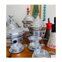 Recipiente para Calentar Comida de Aluminio con Diseño en Relieve, Color Plateado, Calidad Superior para Uso en Hoteles, con Logotipo Personalizado, Forma y Tamaño a Medida