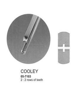 Pince à greffe vasculaire COOLEY en acier, manuelle - Product Image 1