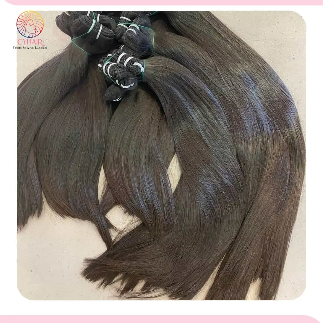 Top Seller 2021 From Cyhair Vietnamese Hair Vendor Super Double Silver Luxury Weft Cheap Human Hair