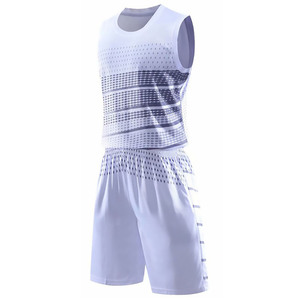 Transpirable sublimación impresa logotipo personalizado y diseño de doble gradiente de color equipo de baloncesto uniformes conjuntos OEM/ODM al por mayor - Product Image 6