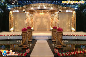 Mandap ผ้าคลุมหนวดงานแต่งในเอเชียใต้,Mandap แนวคิดการแต่งงานแบบดั้งเดิมสำหรับพิธีจัดแต่งสวนกลางแจ้งในสหรัฐอเมริกา - Product Image 6
