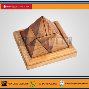 Chất Lượng Cao Giáo Dục Bằng Gỗ Kim Tự Tháp Câu Đố Đồ Chơi Phong Cách Tự Nhiên Trò Chơi - Product Image 2