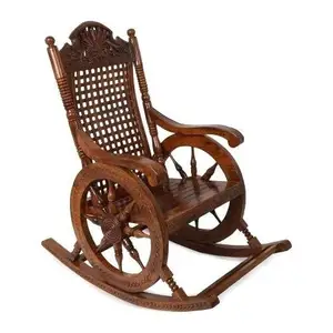 قسط تصميم العتيقة خشبية كرسي متأرجح المصنعين والمصدرين في سعر المصنع