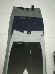 Bangladesh Cổ Rất Nhiều Mens Stretch Twill Cotton Dài Quần Nhãn Hiệu Nhãn Thẳng Buộc Nút Thặng Dư Dư Dư Dư Dư Hàng May Mặc - Product Image 2