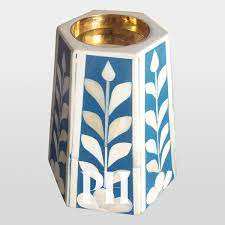 Portavelas de Madera con Incrustaciones de Hueso al por Mayor para Decoración del Hogar, Portavelas de Latón para Velas de Té, el Mejor Regalo Artesanal - Product Image 3