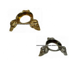 Nhôm Đúc Trang Trí Kim Loại Trứng Chủ Pha Lê Bóng Hiển Thị Đứng Cho Nhà Khách Sạn Nhà Hàng Bộ Đồ Ăn - Product Image 1