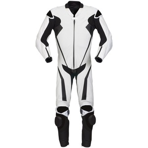 Nuevo diseño personalizado hombres moto traje hecho de cuero genuino moto traje mejor calidad moto trajes - Product Image 1