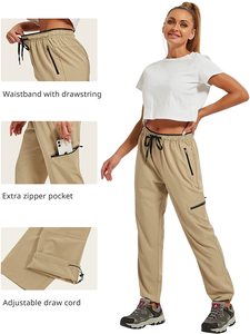 High Quality 100% Cotton Women's Track <b>Pants</b> Custom Logo Casual Lightweight Eco-Friendly Quick Dry Workout Outdoor Trousers - Product Image 4