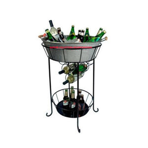 Support de refroidisseur de vin galvanisé de luxe et de conception moderne Vente chaude et de haute qualité en métal personnalisé - Product Image 1