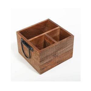 Soporte para cubiertos de madera de calidad de lujo con soporte de hierro Diseño clásico Tamaño y forma personalizados Soporte para cubiertos - Product Image 5