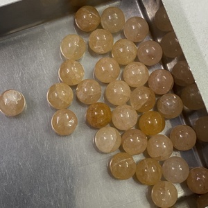 Sphère de boule ronde simple d'aventurine jaune naturelle de 8mm boules de pierre semi-précieuse non percées du fabricant - Product Image 4