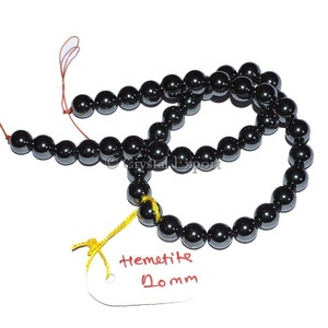 Perles Hématite Brins 10mm: Achat en Gros Perles de Pierres Précieuses Brins - Product Image 1