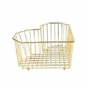 Cesta de frutas de METAL galvanizado, cesta de frutas de METAL negro, redondo, elegante - Product Image 2
