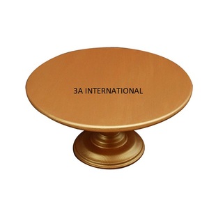 Support à gâteau artisanal en aluminium avec couvercle en verre pour mariage, anniversaire, fête, décoration de gâteau en aluminium - Product Image 6